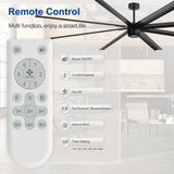 AeroSpan XL 100-inch ceiling fan remote with 6 speeds, forward/reverse, natural wind and timer settings