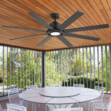 Altairn 72 Inch Dimmable Ceiling Fan With Light and Remote