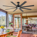 Altairn 72 Inch Dimmable Ceiling Fan With Light and Remote