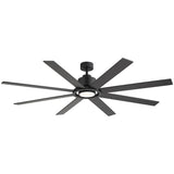 Altairn 72 Inch Dimmable Ceiling Fan With Light and Remote