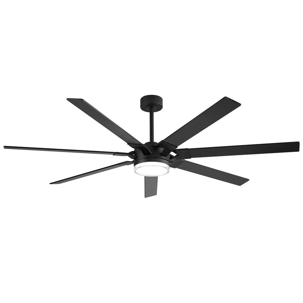 72 Inch 7-Blade Ceiling Fan with Light & Remote