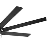 72 Inch 7-Blade Ceiling Fan with Light & Remote