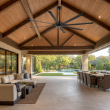 Arvessa 100 Inch Industrial No Light Ceiling Fan With Remote