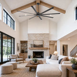 Arvessa 100 Inch Industrial No Light Ceiling Fan With Remote