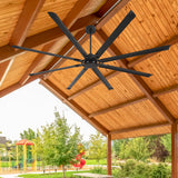 Arvessa 100 Inch Industrial No Light Ceiling Fan With Remote