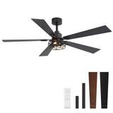 Savelle 42/52-Inch 5-Blade Ceiling Fan With Light & Remote