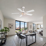 Savelle 42/52-Inch 5-Blade Ceiling Fan With Light & Remote