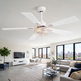 Savelle 42/52-Inch 5-Blade Ceiling Fan With Light & Remote