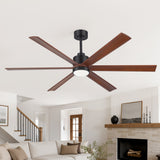 Velelle 60 Inch Ceiling Fan With Light and Remote