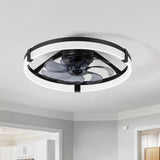 Sorello 20-Inch Low Profile Ceiling Fan With Dimmable Light