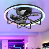 Marora 20-Inch Black Ceiling Fan With Light