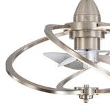 Halcyra 20-Inch Modern 3 Blade Ceiling Fan With Light