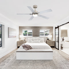 52-in Integrated LED Indoor Ceiling Fans with Light and Remote Control Included