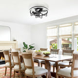 Marora 20-Inch Black Ceiling Fan With Light
