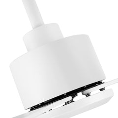 52 in. 6-Speed Indoor Black Ceiling Fans with Remote without Light,5" Downrod Included