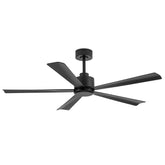Westmere 52-Inch Black Ceiling Fan With No Light & Remote