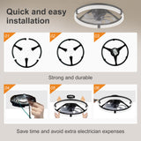 Sorello 20-Inch Low Profile Ceiling Fan With Dimmable Light
