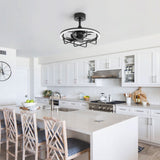 Marora 20-Inch Black Ceiling Fan With Light