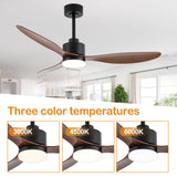 Aervon 52-Inch 3-Blade Ceiling Fan With Light