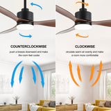 Aervon 52-Inch 3-Blade Ceiling Fan With Light