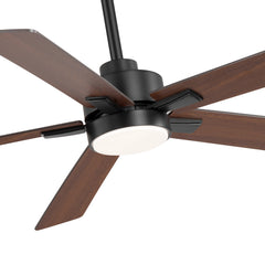52-in Integrated LED Indoor Ceiling Fans with Light and Remote Control Included