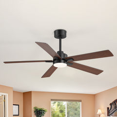 52-in Integrated LED Indoor Ceiling Fans with Light and Remote Control Included