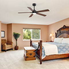 52-in Integrated LED Indoor Ceiling Fans with Light and Remote Control Included