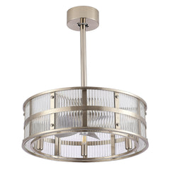 20" Jdavie 5 - Blade Caged Ceiling Fan with Remote Control and Light Kit Included