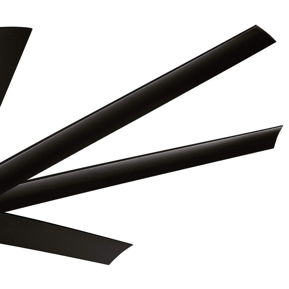 AeroSpan Lux 65-inch black 8-blade ceiling fan with black blade design