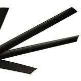 AeroSpan Lux 65-inch black 8-blade ceiling fan with black blade design
