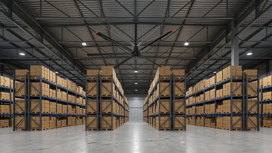 Can HVLS Fans Help Protect Warehouse Inventory From Heat and Moisture?