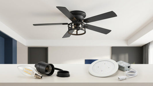 How to Replace a Ceiling Fan Light Bulb or LED Module