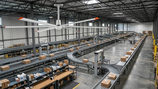 HVLS Fans Around Conveyor Systems: Airflow and Safety