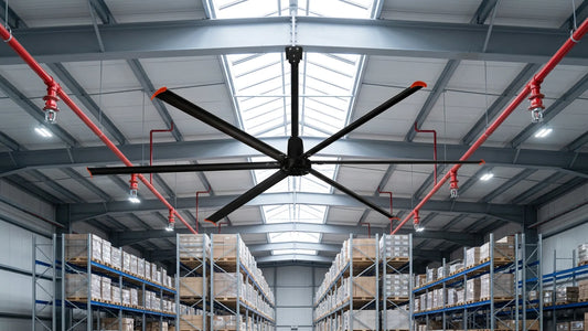 HVLS Fans and Fire Sprinklers: Codes, Clearance and Safety