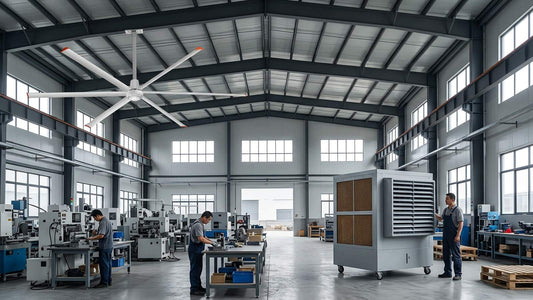 HVLS Fans vs Evaporative Coolers for Factories