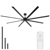 Austerra 120" Industrial Ceiling Fan Without Light & Remote