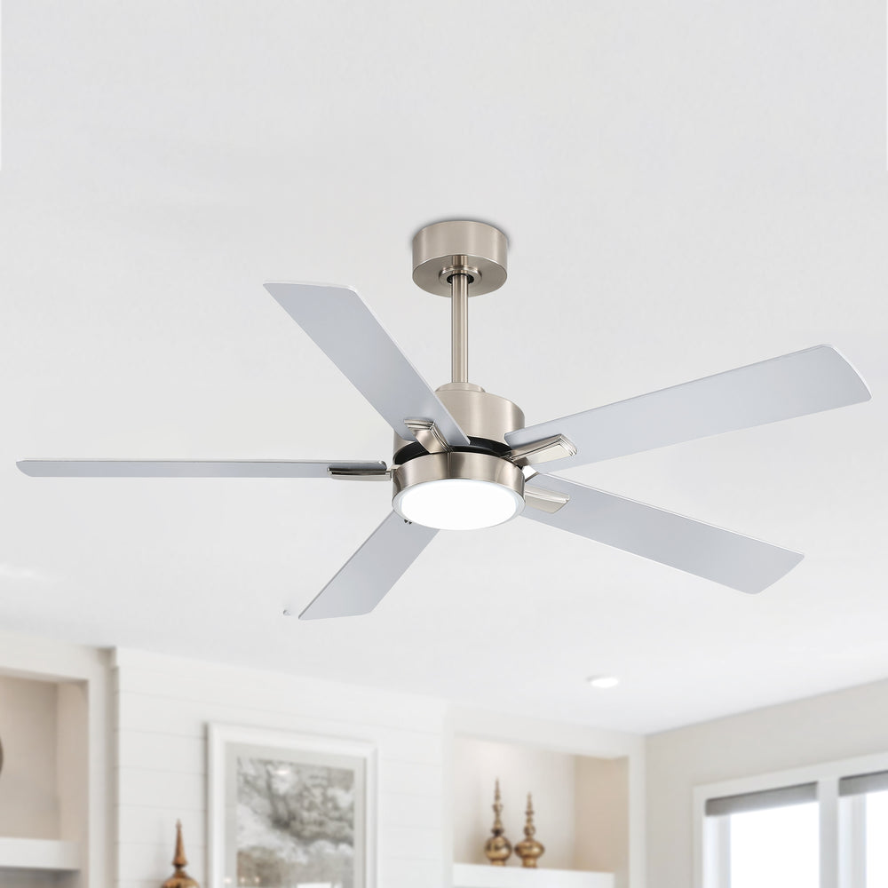 52-in Integrated LED Indoor Ceiling Fans with Light and Remote Control Included