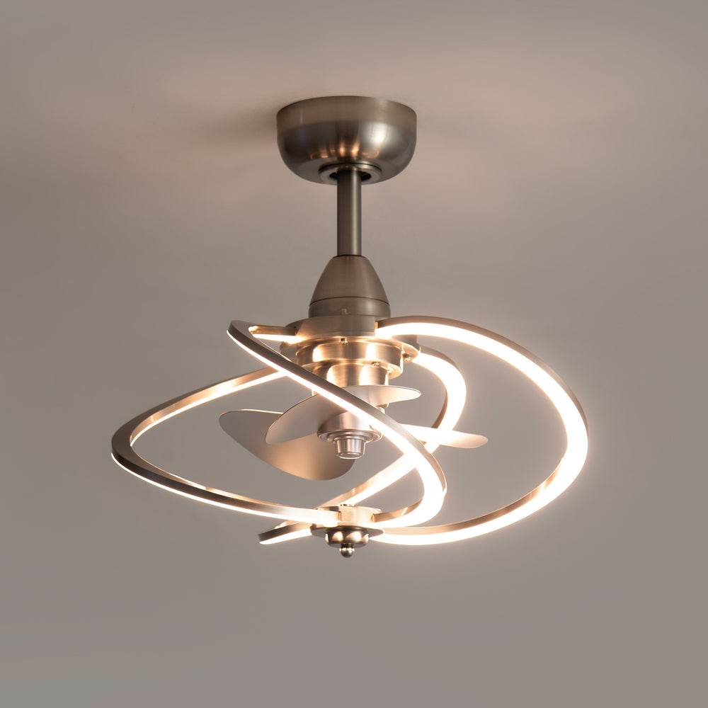 20-inch Modern 3-Blade Dimmable LED Ceiling Fan with Light Kit and Remote,6" downrod Included