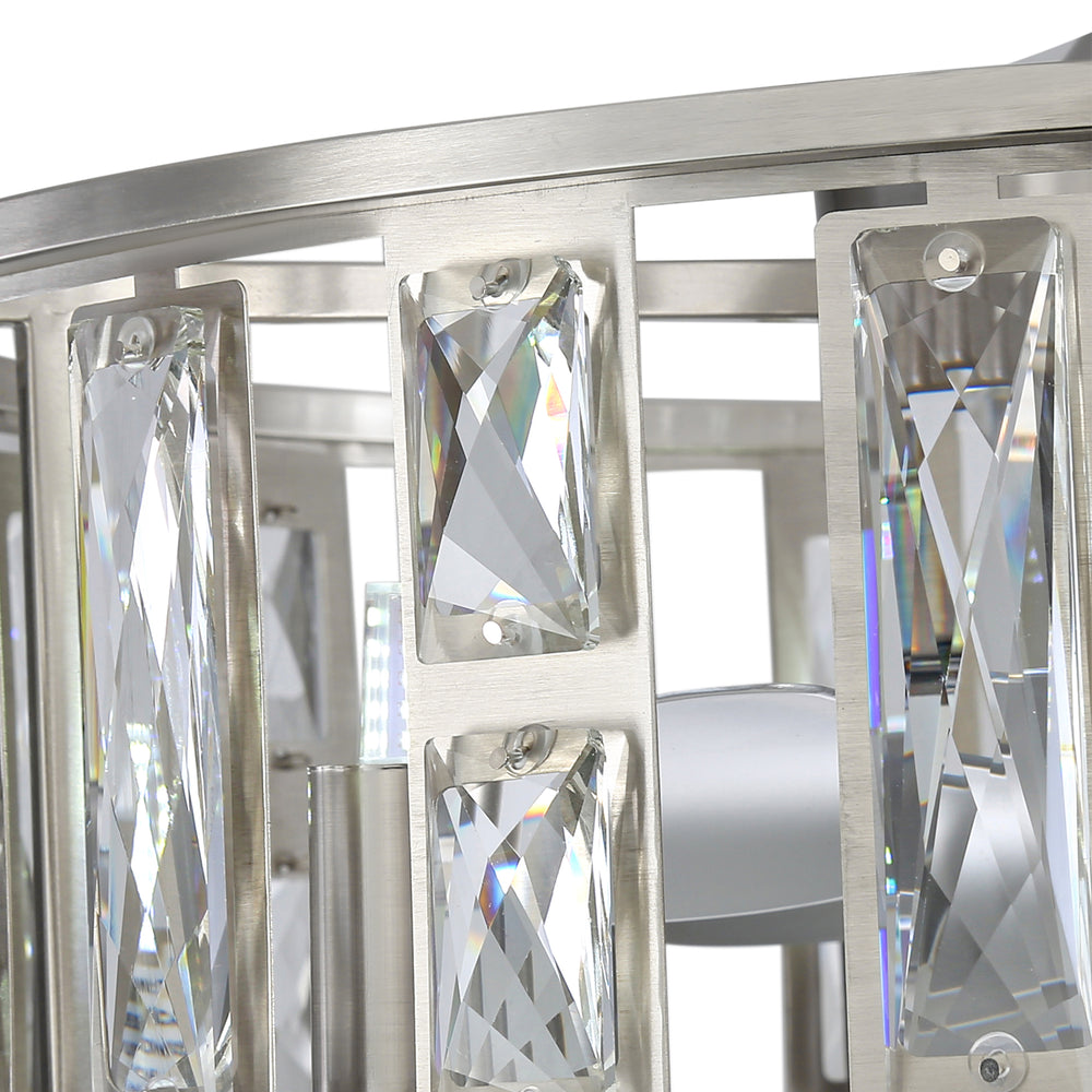 20-inch 5-Blade Caged Ceiling Fan with Remote Control and Light Kit Included