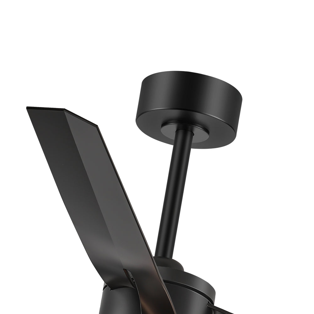 52-in Black/White LED Ceiling Fan with Light Kit and Remote(3-Blade)