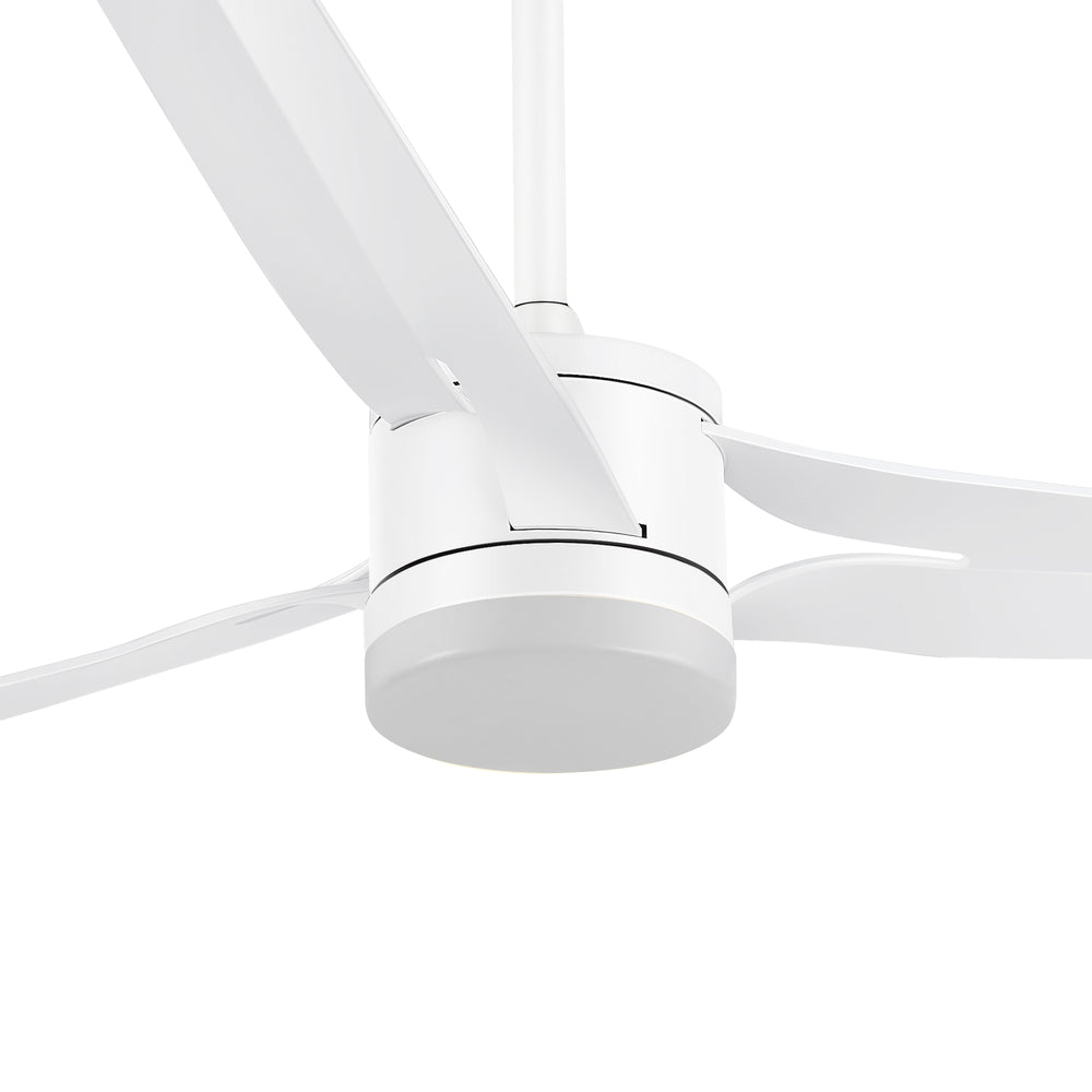 52-in Black/White LED Ceiling Fan with Light Kit and Remote(3-Blade)