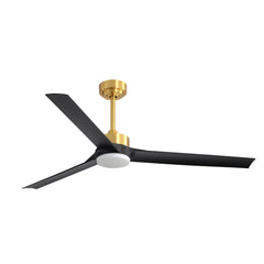 Marlon 60 in. LED Indoor Gold Ceiling Fans with Light and Remote Control