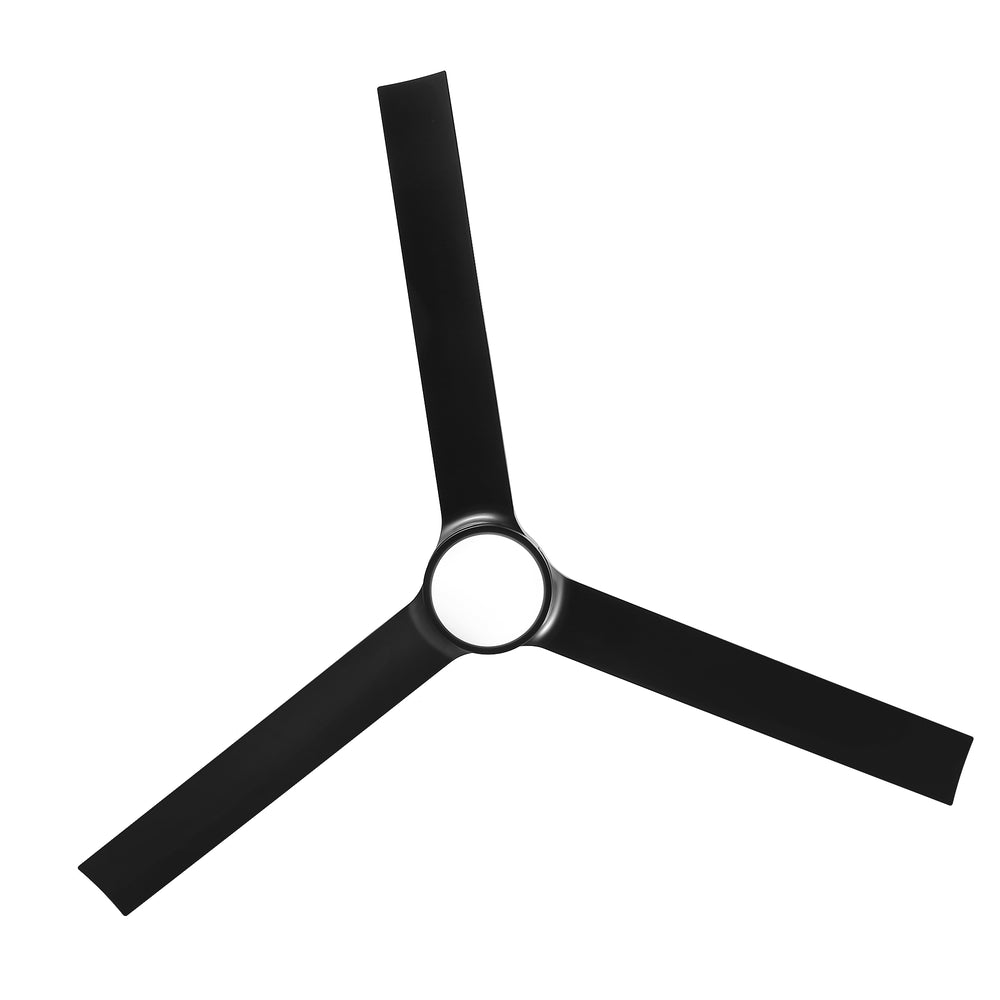 60-in Integrated LED Indoor Ceiling Fans with Light and Remote Control, 6" and 12" Downrod Included