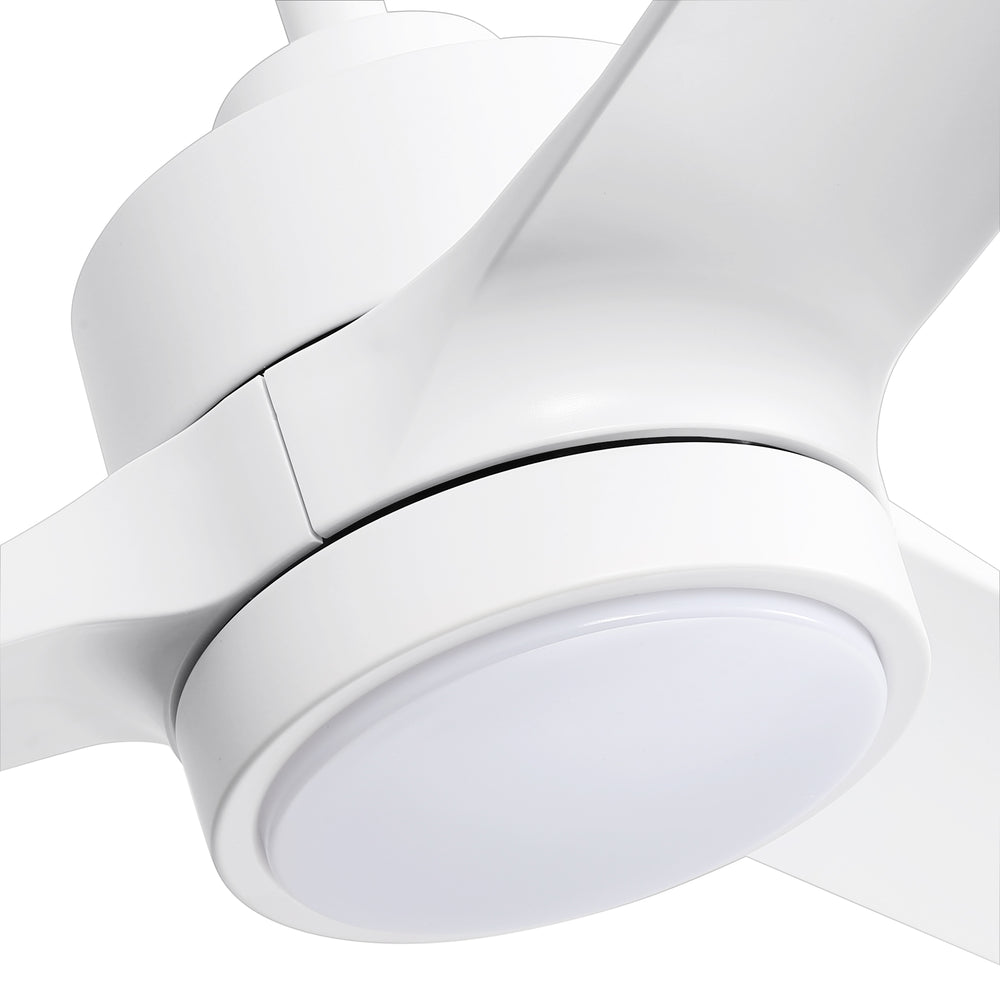 60-in Integrated LED Indoor Ceiling Fans with Light and Remote Control, 6" and 12" Downrod Included