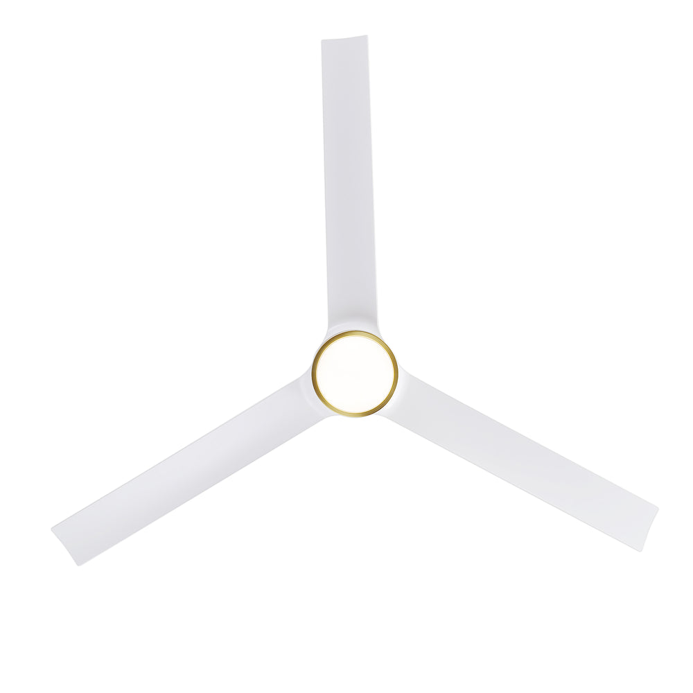 60-in Integrated LED Indoor Ceiling Fans with Light and Remote Control, 6" and 12" Downrod Included