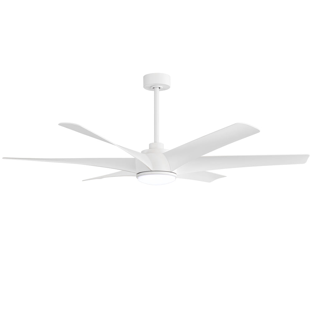 65-in Indoor Large LED Ceiling Fan with Light Remote (6-Blade)