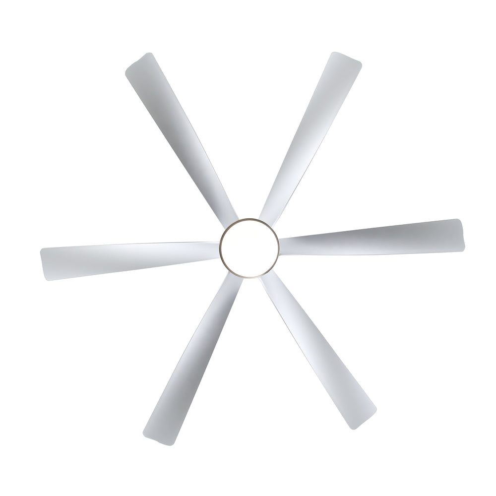65-in Indoor Large LED Ceiling Fan with Light Remote (6-Blade)
