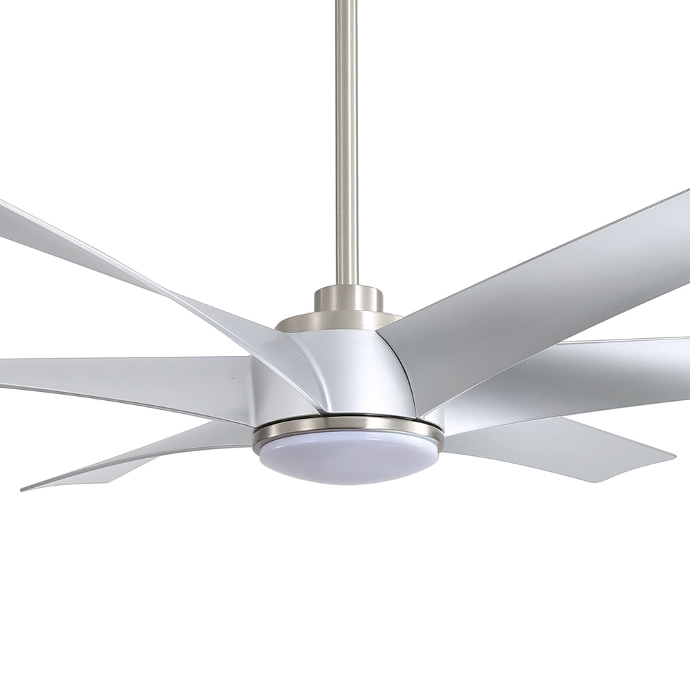 65-in Indoor Large LED Ceiling Fan with Light Remote (6-Blade)