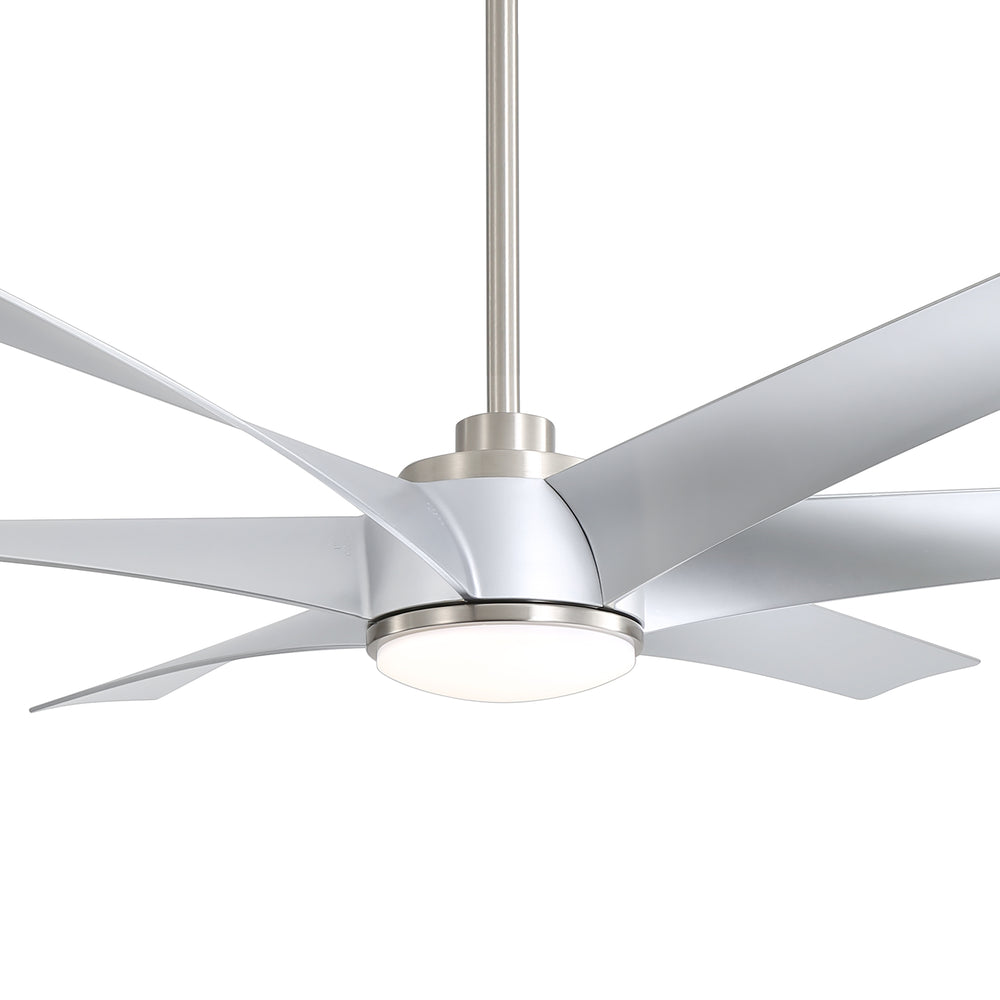 65-in Indoor Large LED Ceiling Fan with Light Remote (6-Blade)