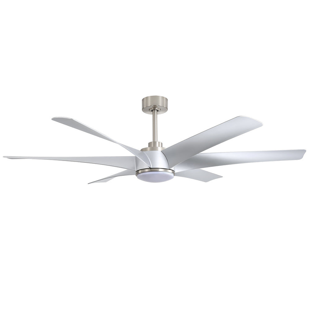 65-in Indoor Large LED Ceiling Fan with Light Remote (6-Blade)